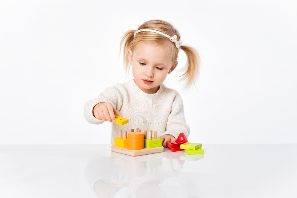 Wooden shape sorters Square LSG3 age 1,5 years + For boys