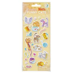3D stickers Funny cats